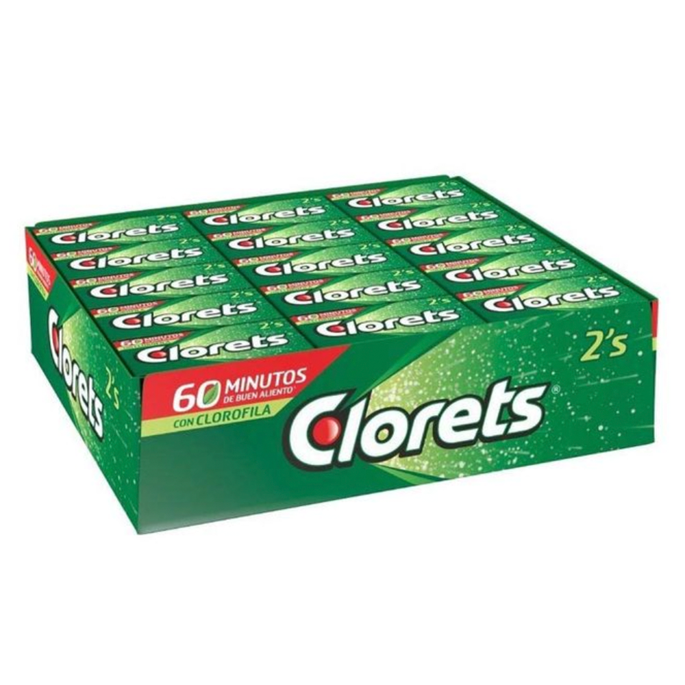 Adams Clorets 2's 60pc – Dulcerias Pinkis