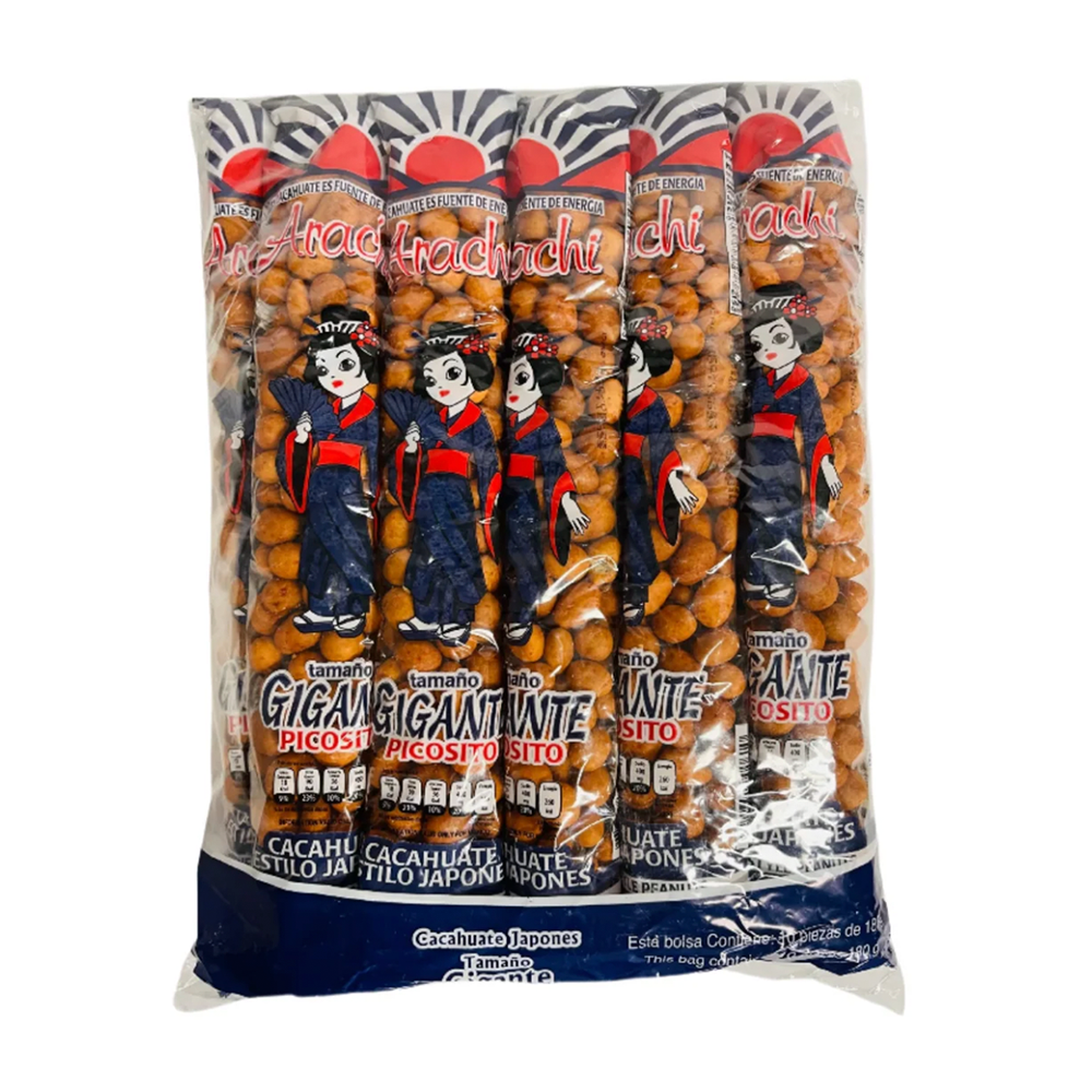 Arachi Japanese Big Chili Peanuts 10pc – Dulcerias Pinkis