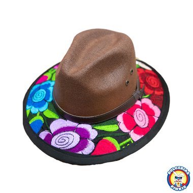 Sombrero Bordado Brown
