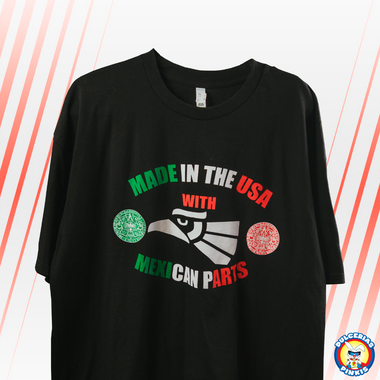 Made in the USA with Mexican Parts Unisex Shirts S