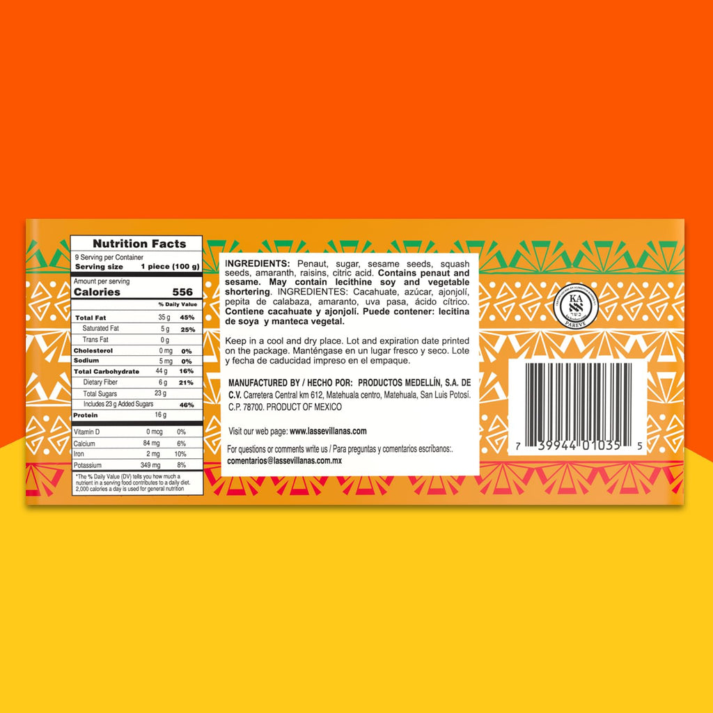 Sevillanas Palanqueta Mixta 9pc-100g