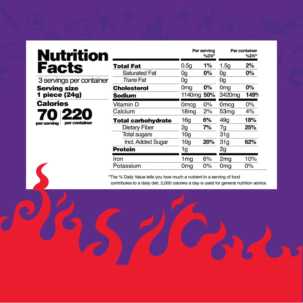 Vero Paleta Takis Peg 3pc (2.54oz)