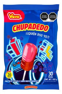 Vero MX Chupadedo Rojo 30pc