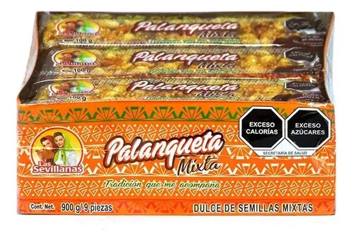 Sevillanas Palanqueta Mixta 9pc-100g