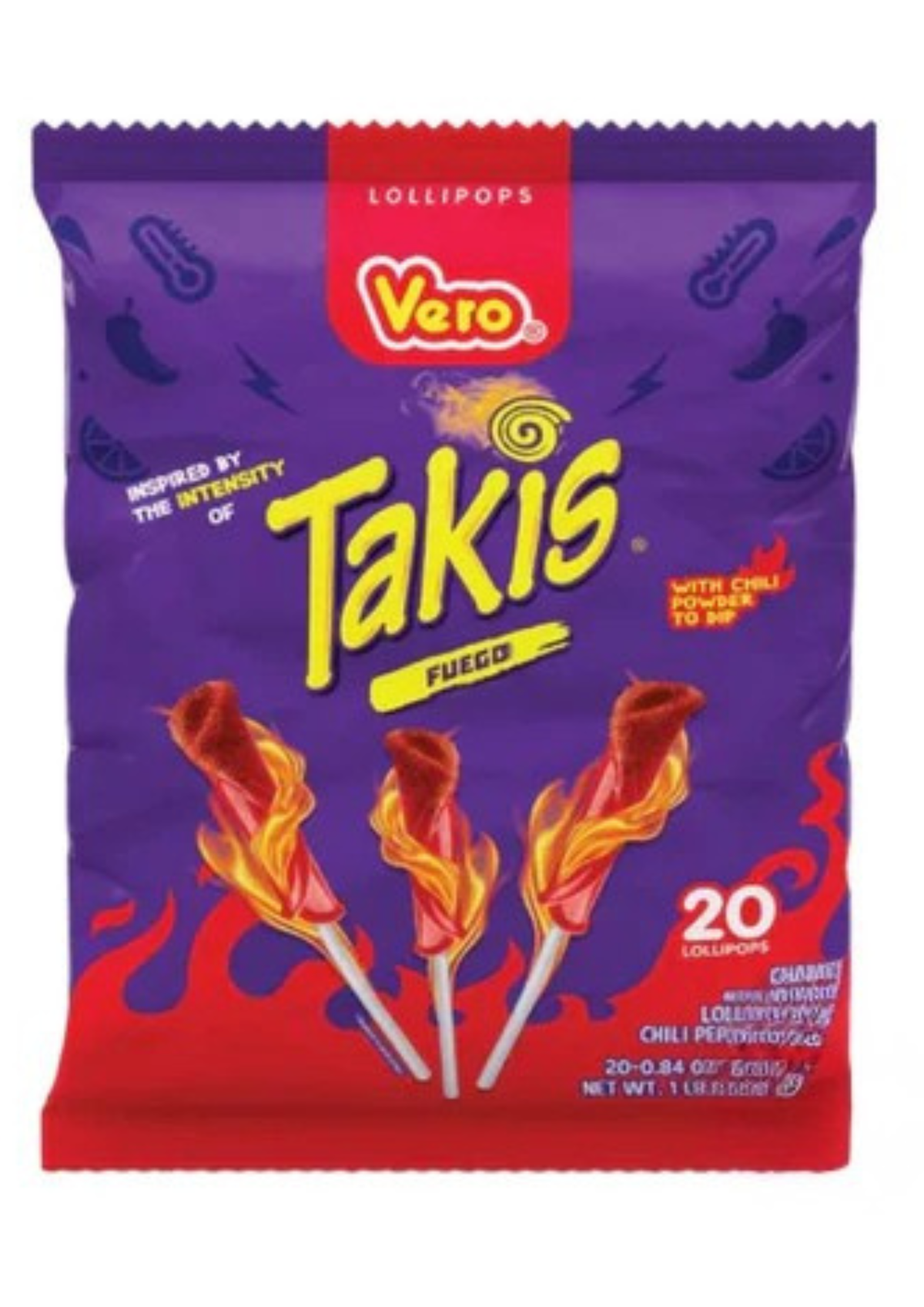 Vero Paleta Takis 20pc