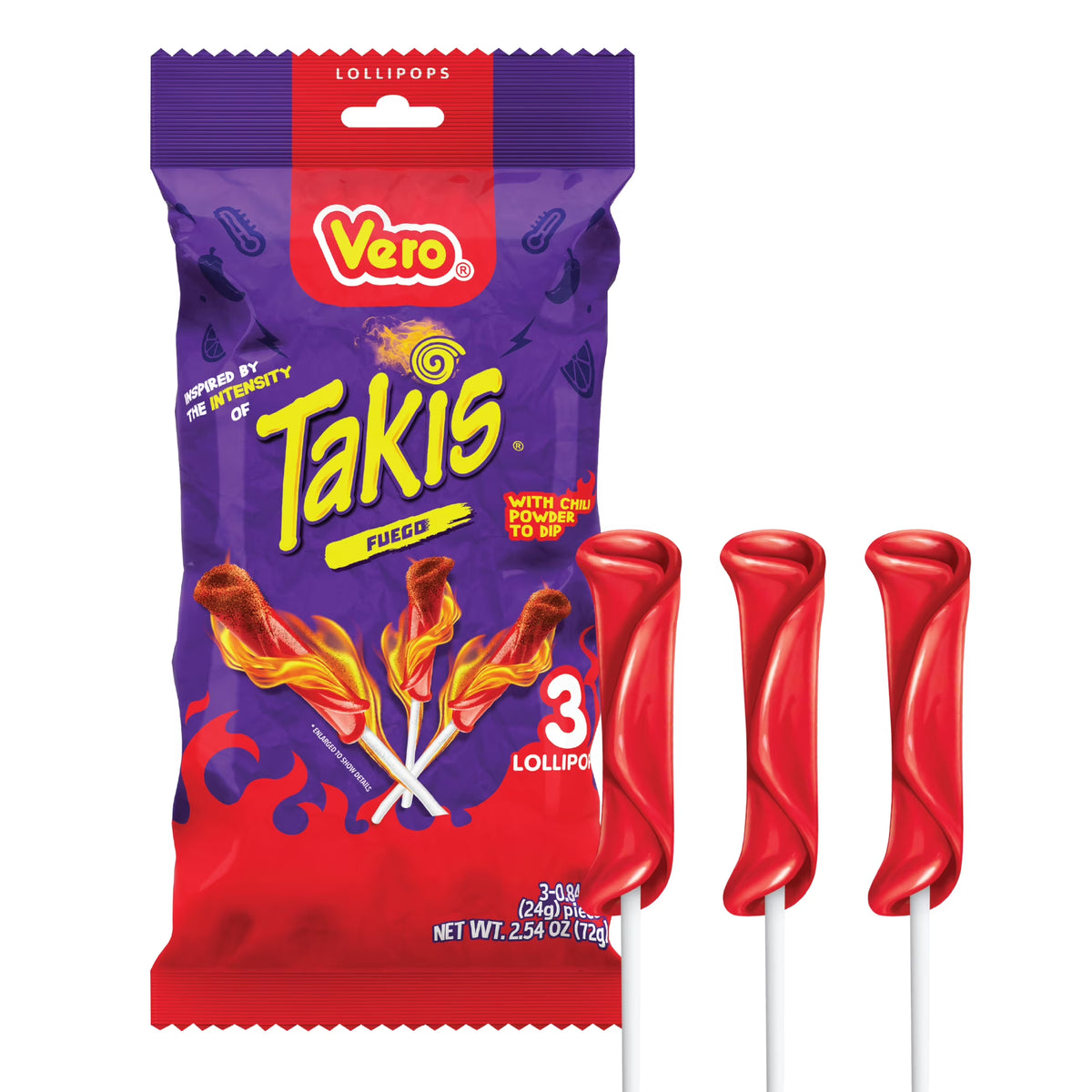 Vero Paleta Takis Peg 3pc (2.54oz)