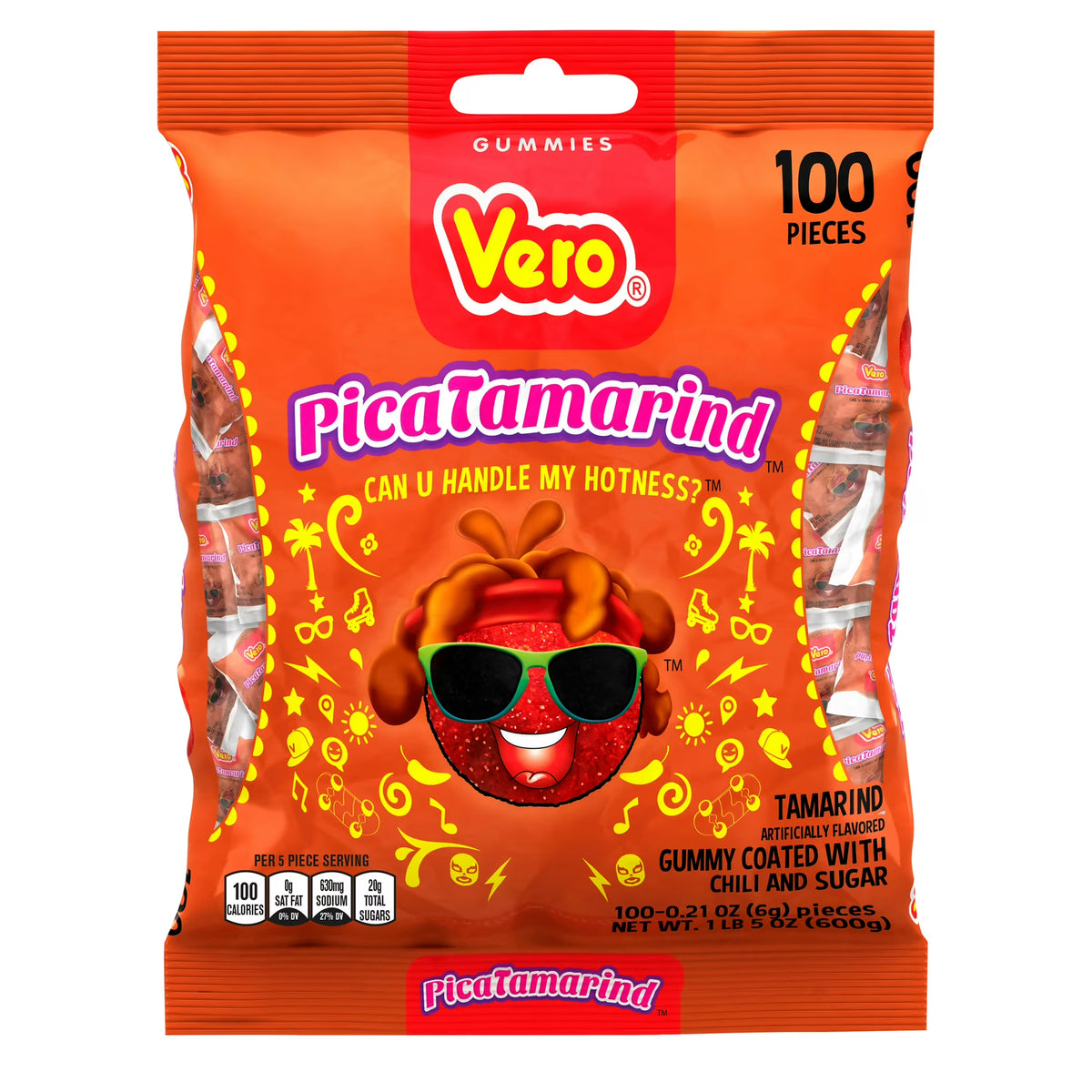 Vero Pica Goma Tamarindo 100pc
