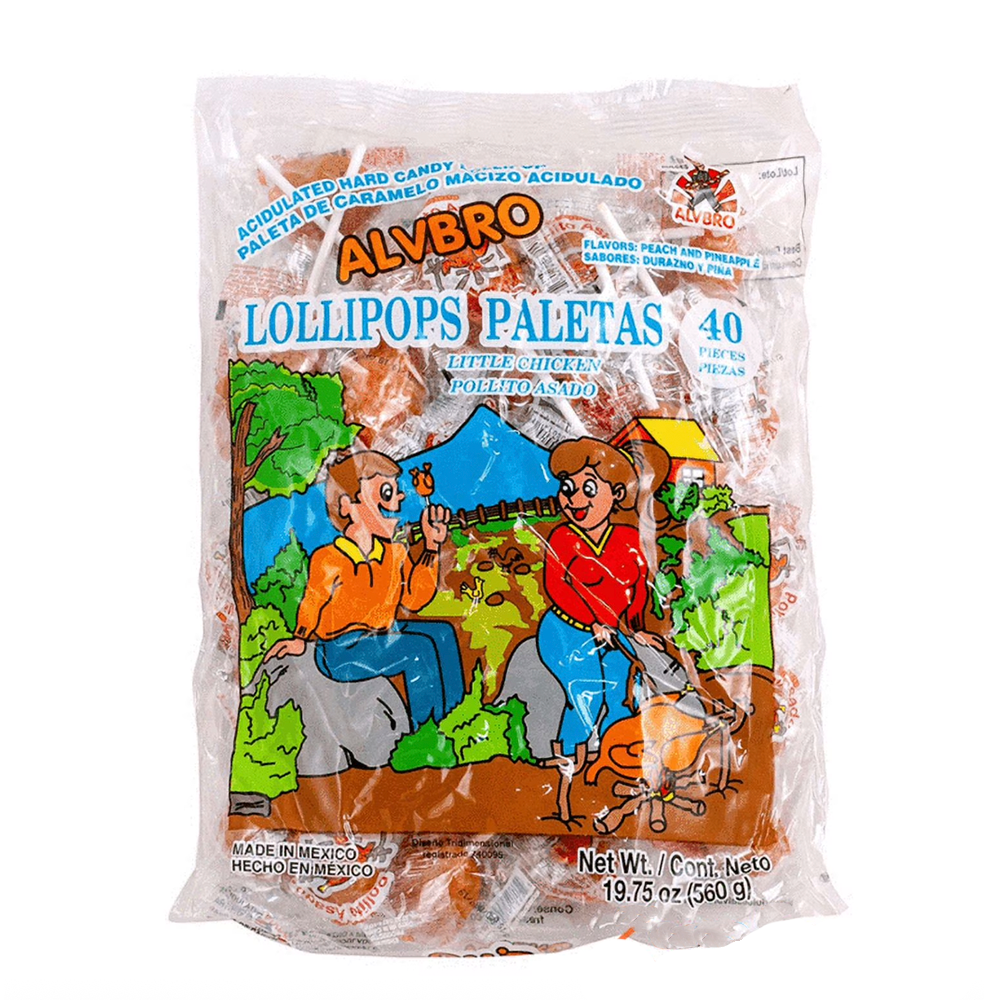 Alvbro Paleta Pollo Asado 40pc