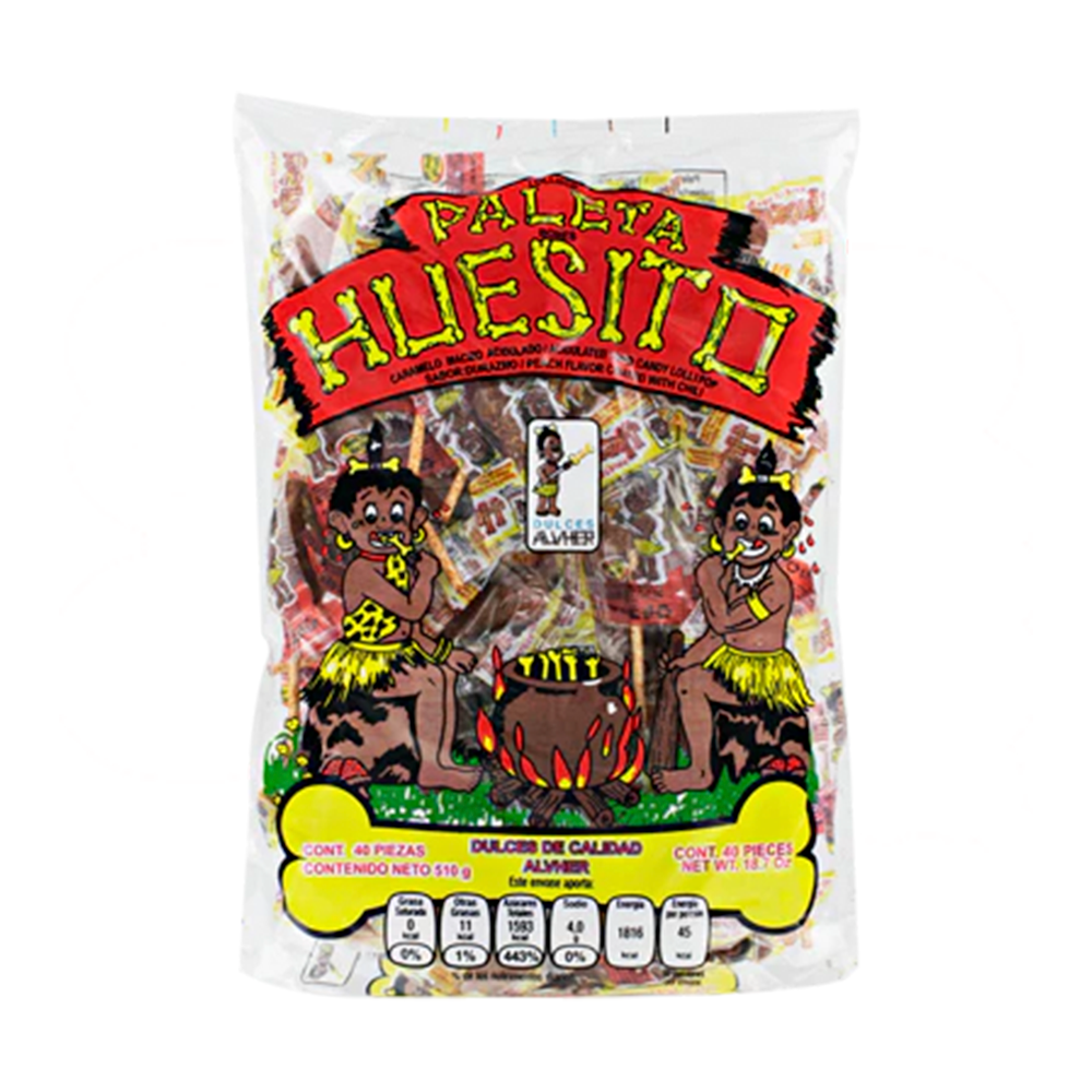 Alvher Paleta Huesito con Chile 40pc