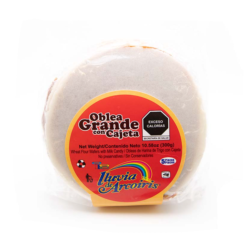 Arcoiris Oblea Grande con Cajeta 5pc