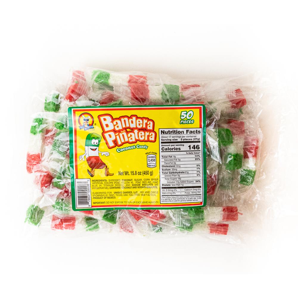 Azteca Coconut Flag Piñata 50pc