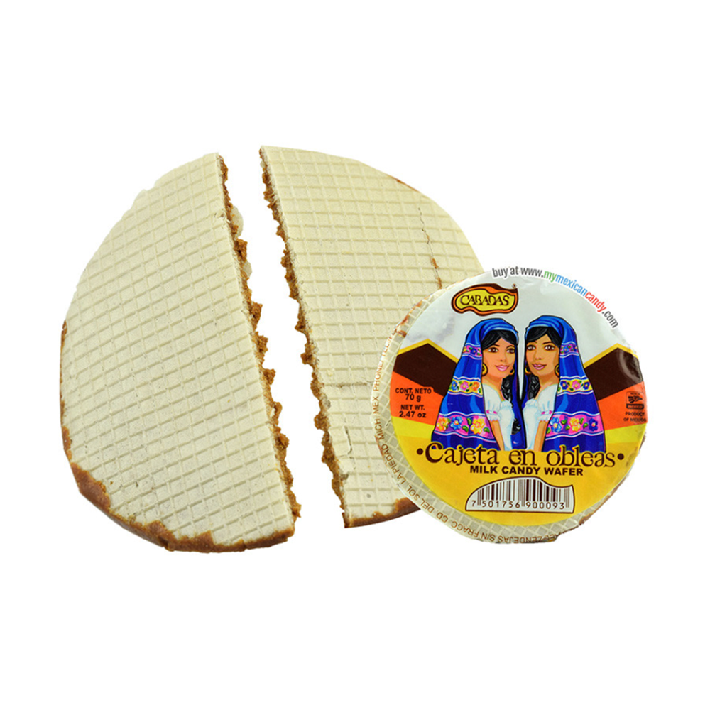 Cabadas Obleas con Cajeta Grande 10pc