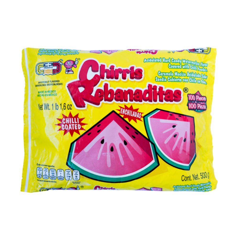 Candy Pop Chirris Rebanaditas Sandia 100pc
