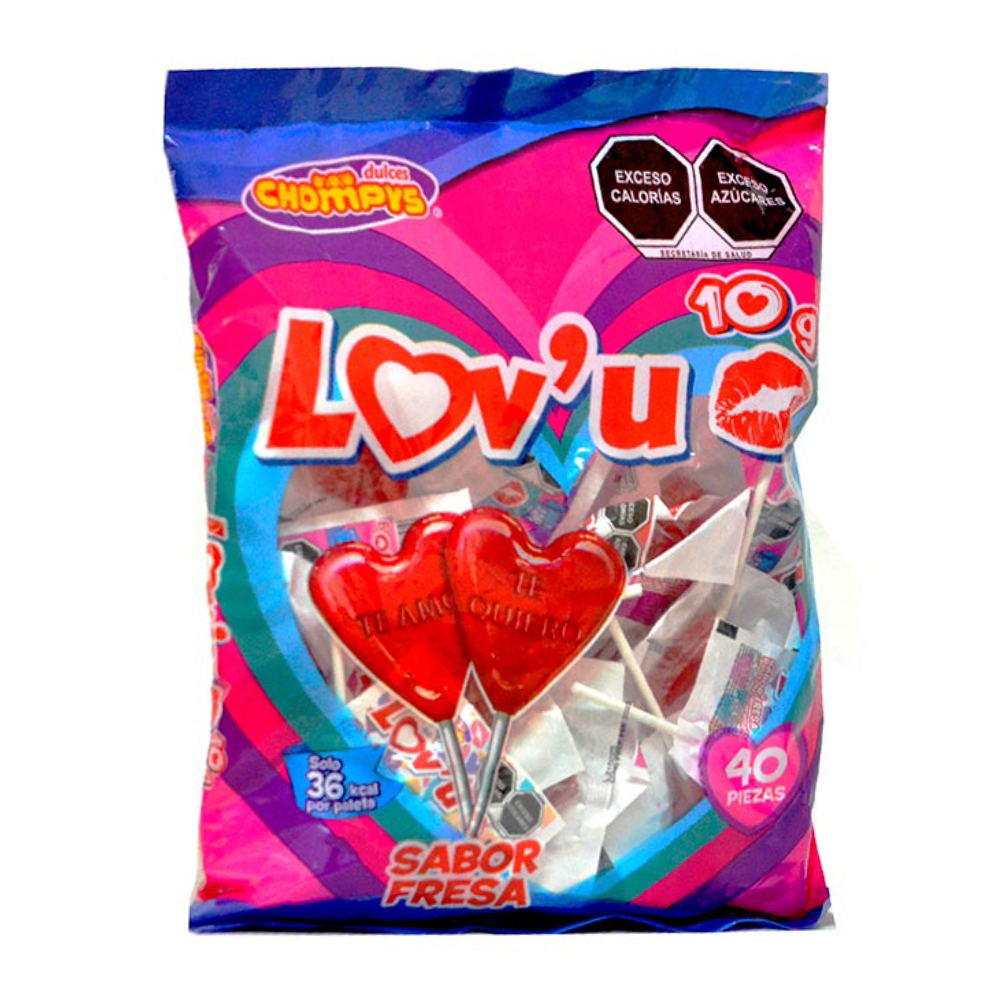 Chompys Lov'u Fresa 40pc