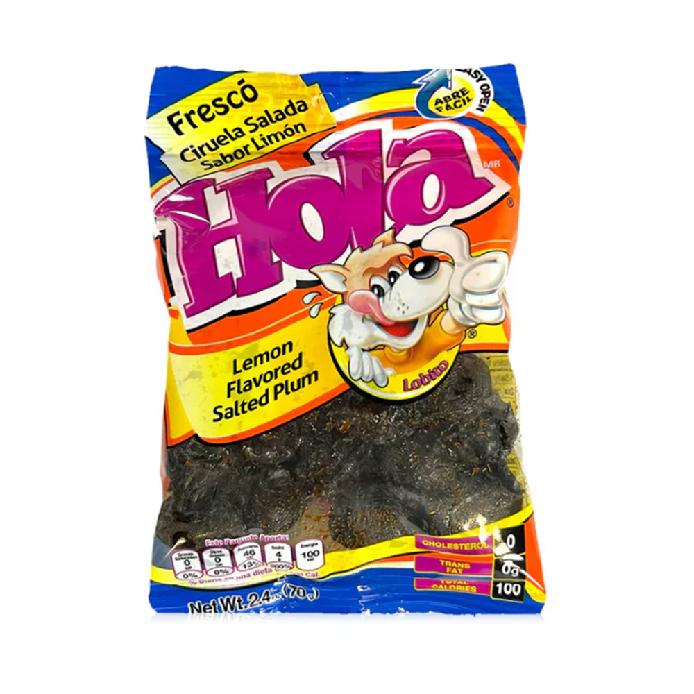 Hola Ciruela Salada Limon 12pc