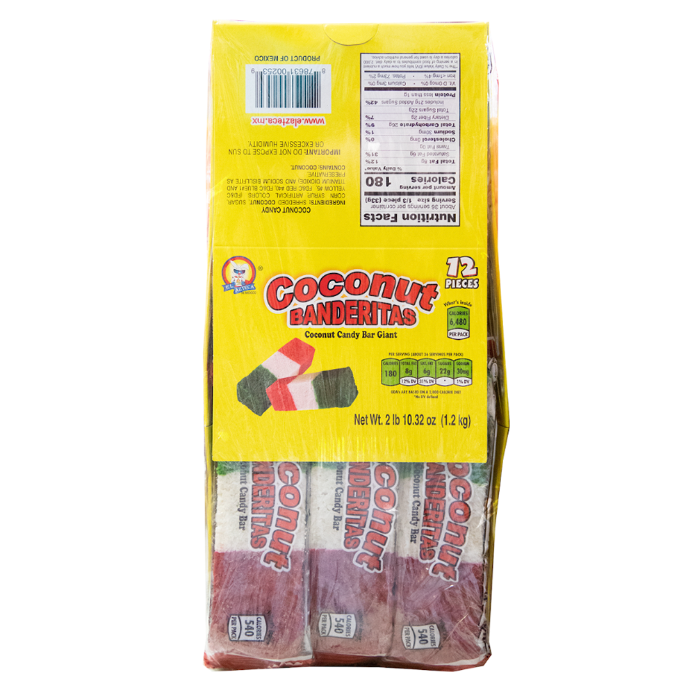 Azteca Coconut Flag Display 12pc