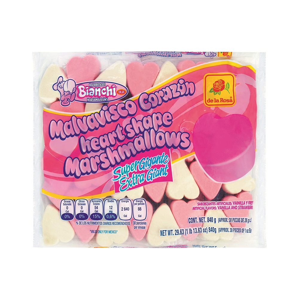 De La Rosa Giant Marshmallow Heart 840g
