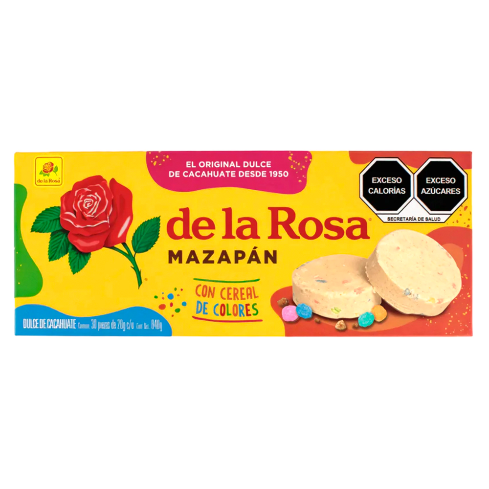De La Rosa Mazapan Colores 30pc