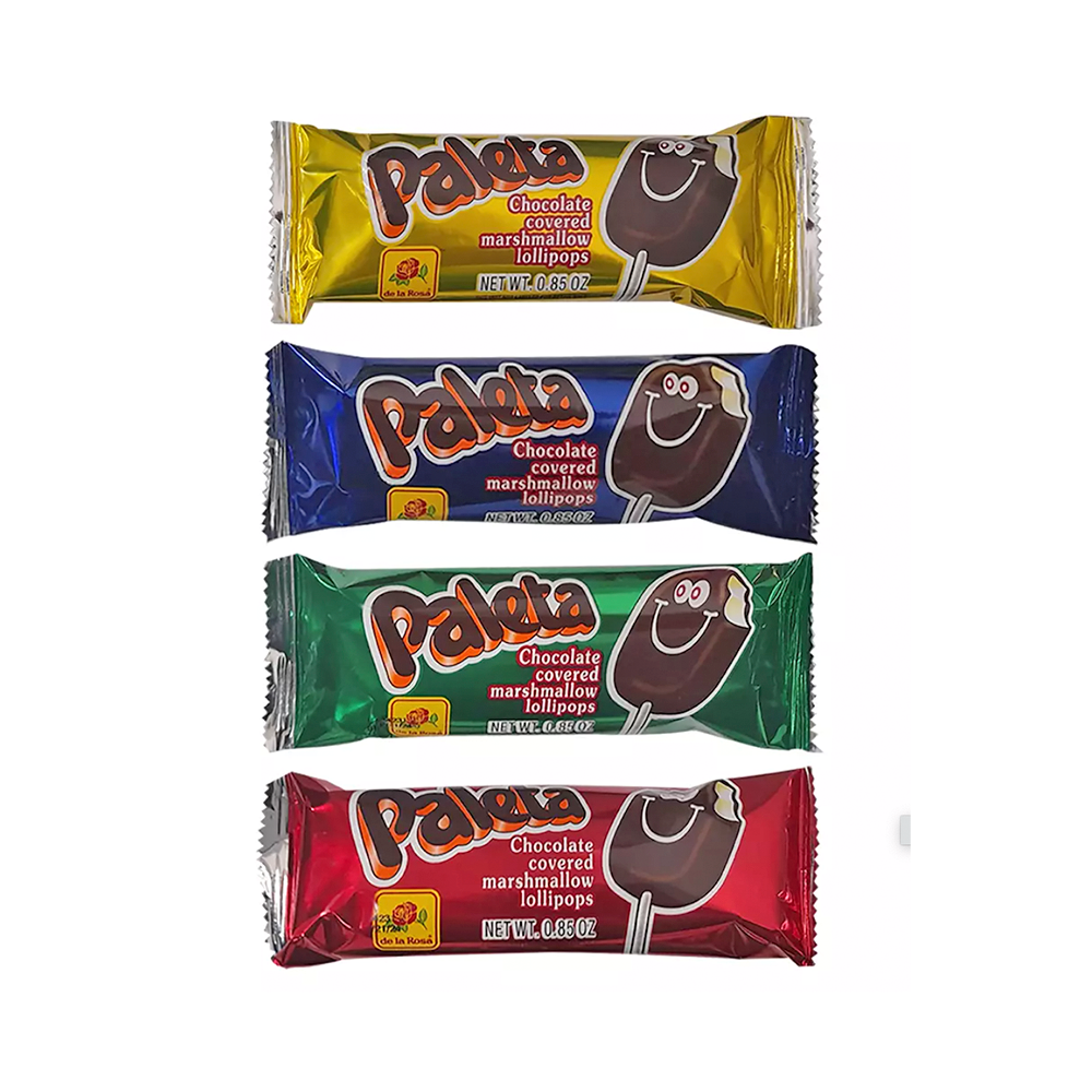 De La Rosa Marshmallow Lollipop with Chocolate 20pc