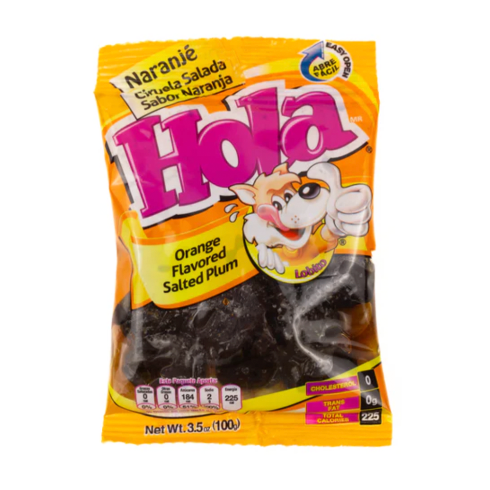 Hola Ciruela Salada Naranja 12pc