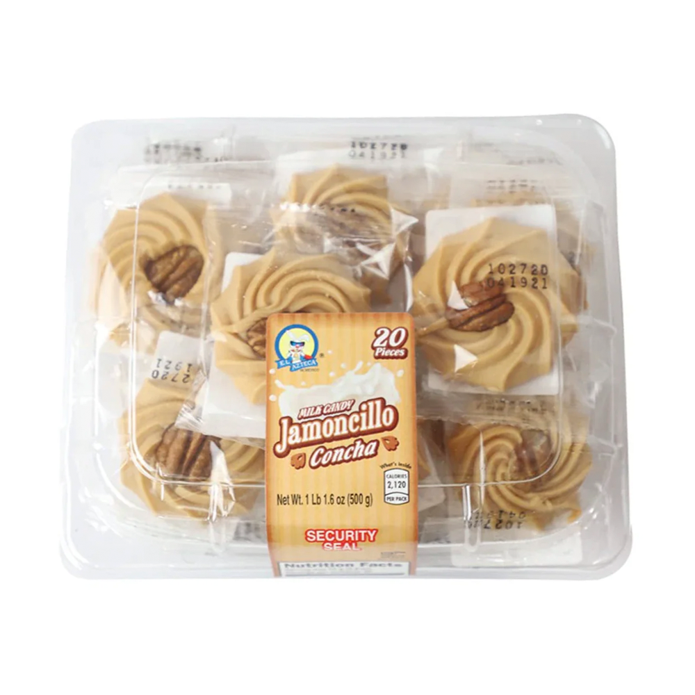 Azteca Jamoncillo Concha con Nuez 20pc