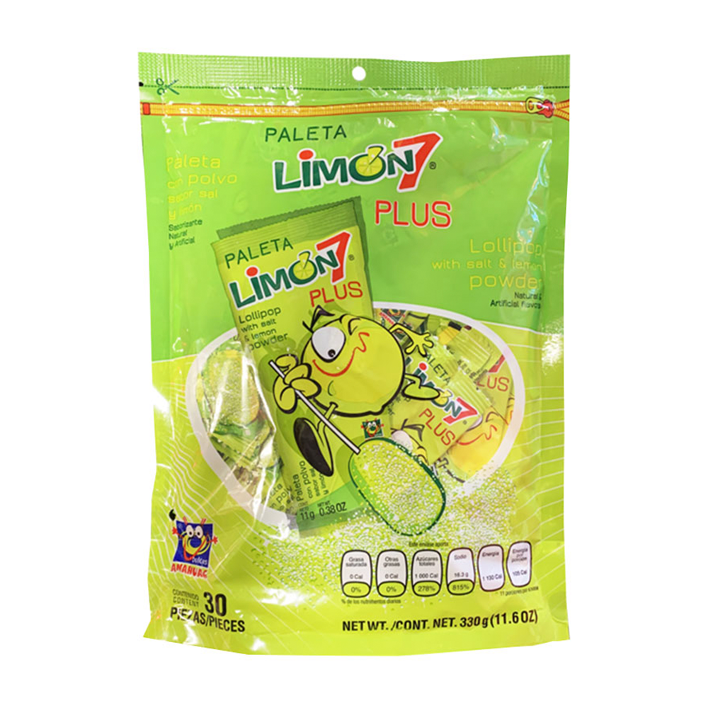 Anahuac Limon 7 Paleta Plus Bag 30pc