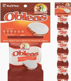 Sevillanas Oblea Mini c/Cajeta Tira 10pc
