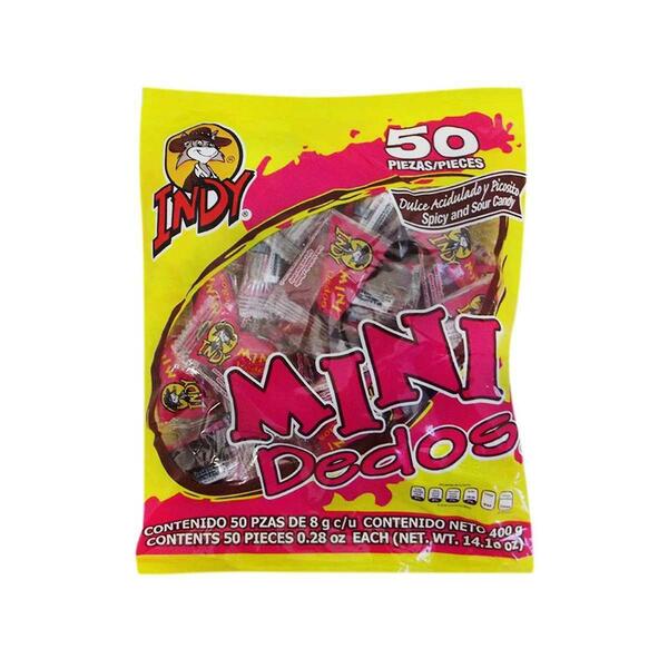 Indy Mini Dedos 50pc Discover the SweetSour Taste of Tamarindo Candy