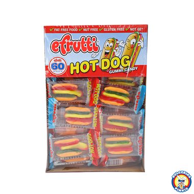 eFrutti Hot Dog Gummi 60pc