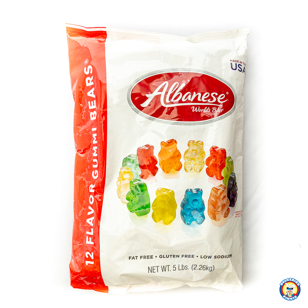 Albanese Gummi Bears 12 flavors 5lb Gummy Candy a World of Varied Textures and Tastes