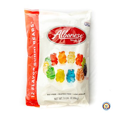 Albanese Gummi Bears 12 flavors 5lb