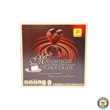 De La Rosa Chocolate Cover Marshmallow Hearts 50pc