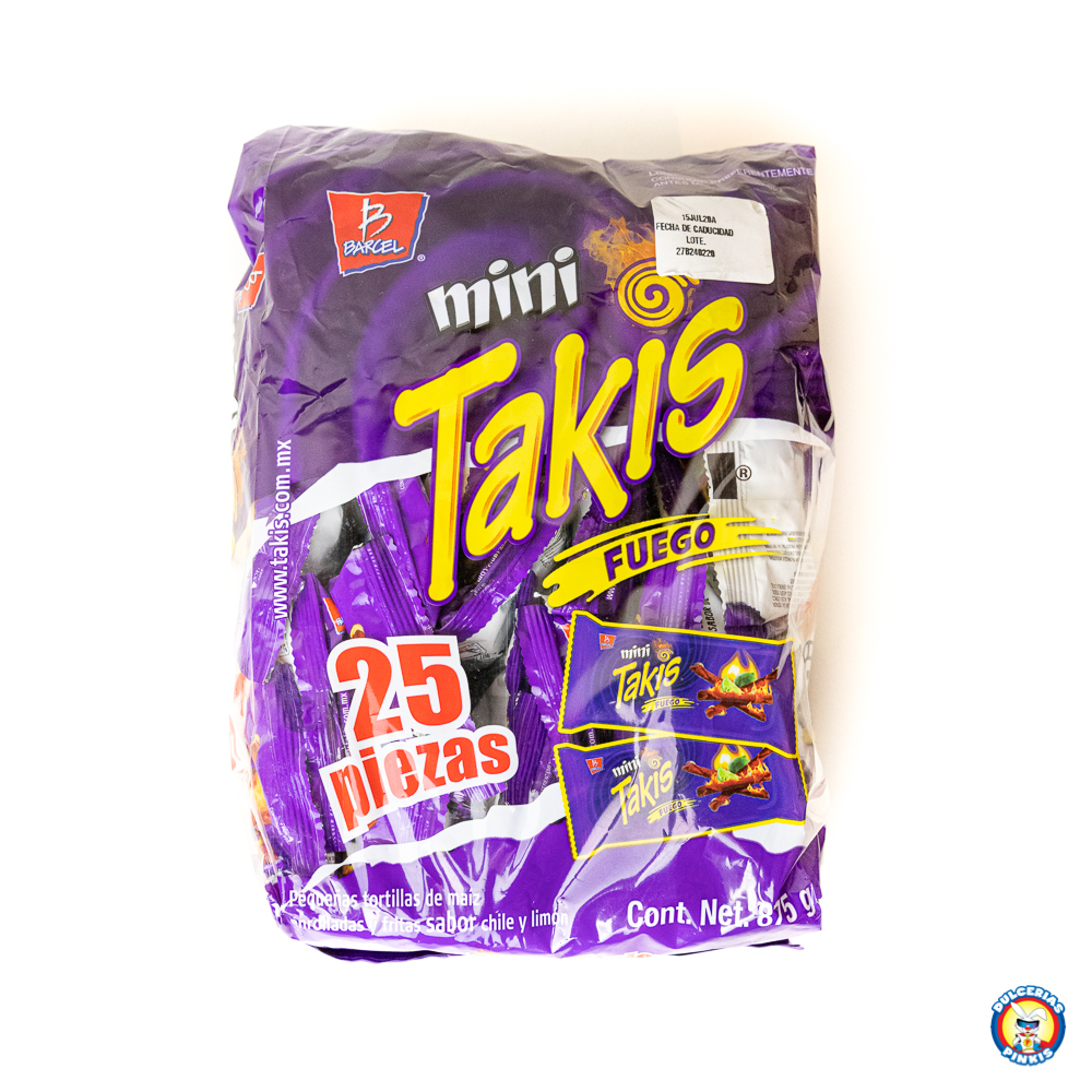 Barcel Mini Takis Fuego 25pc  Best-Selling Mexican Chips