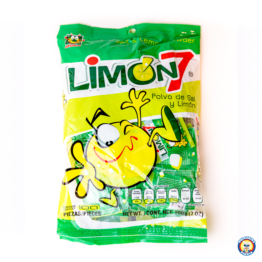 Anahuac Limon 7 100pc Try the Wild Taste of Lucas Powder Candy!