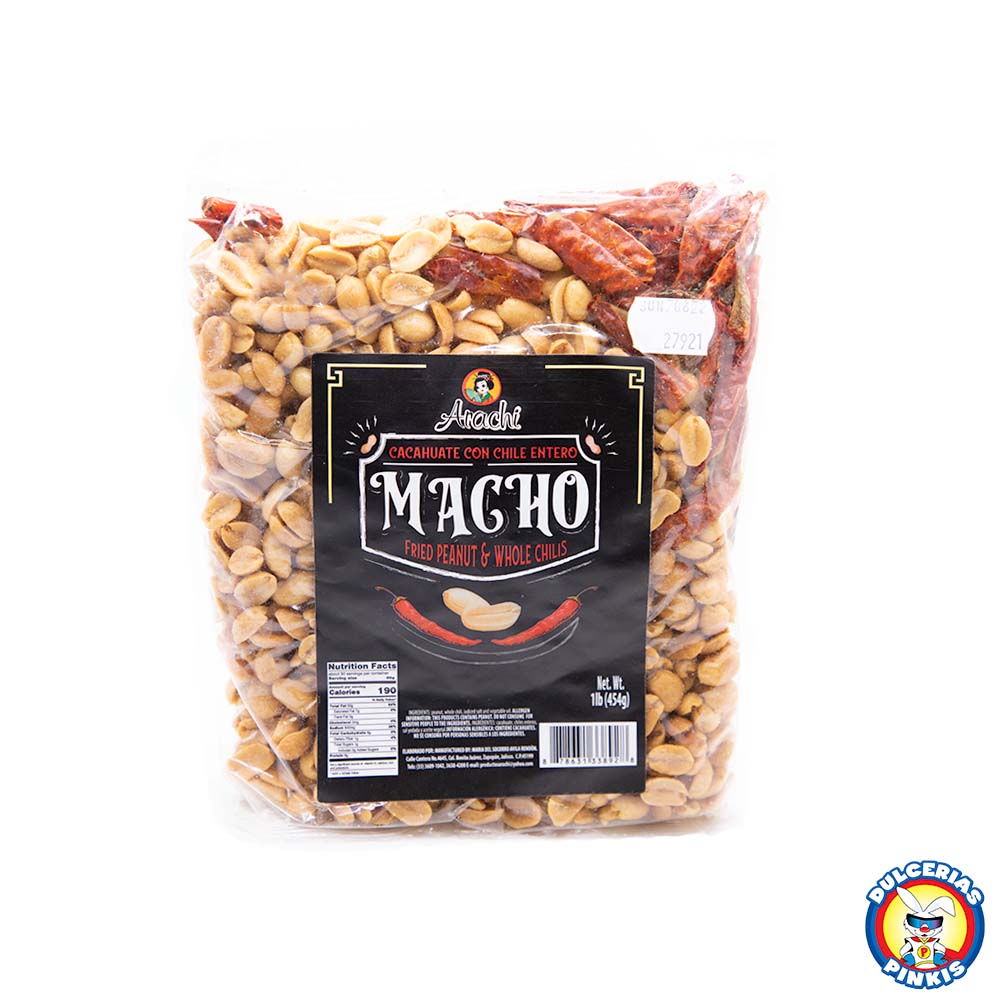 Arachi Cacahuate con Chile Macho 1lb | Mexican peanuts, a flavorful ...