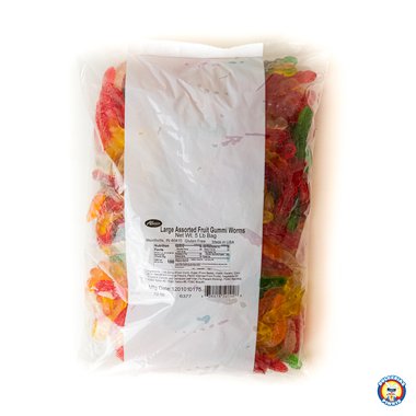 Albanese Large Assorted Gummi Worms 5lb