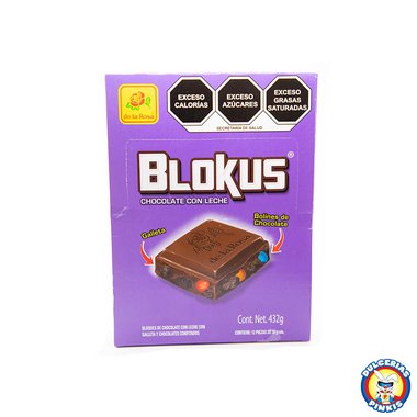 De La Rosa Blokus Chocolate con Galleta 12pc