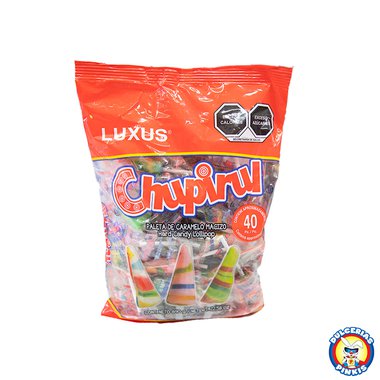 Luxus Chupirul Hard Candy Lollipop 40pc