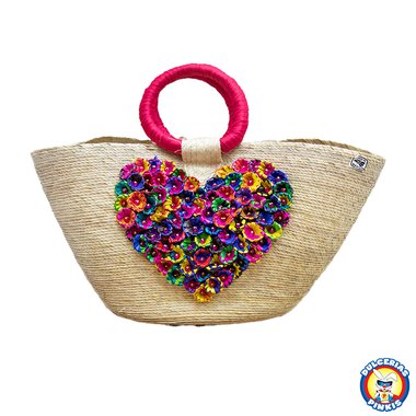 Artisanal Handbag Arcoiris Heart