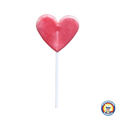 Pinkis Factory Heart Lollipops Cereza 8pc